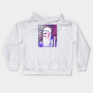 John Wycliffe Pink Portrait | John Wycliffe Artwork 8 Kids Hoodie